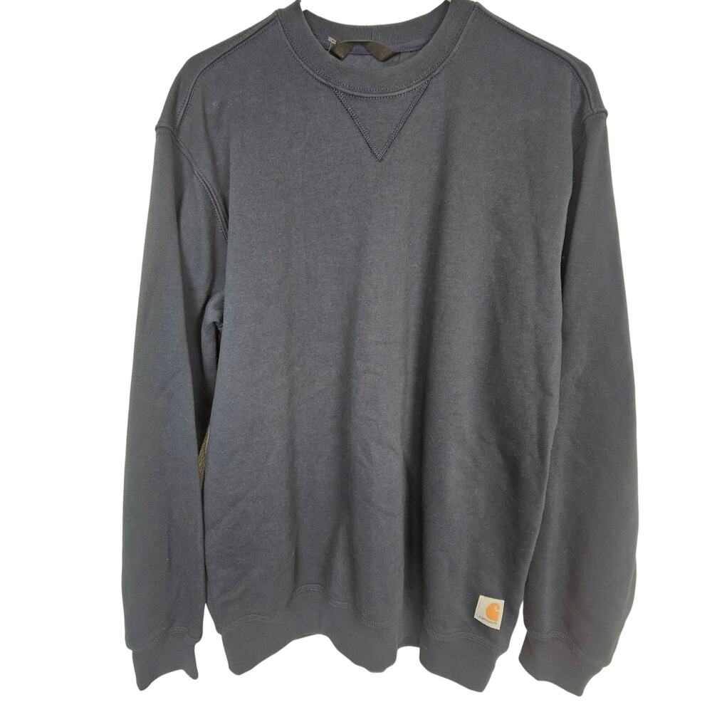 Carhartt Mens Loose Fit Crew Neck Pullover Sweatshirt Sz M Navy Gorpcore Outdoor